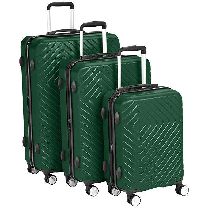 AmazonBasics Geometric Luggage Expandable Suitcase Spinner